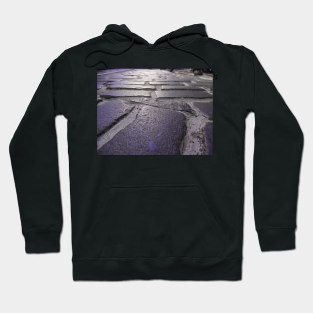 Scottish Photography Series (Vectorized) - Glasgow Cobble Stones Hoodie by MacPean